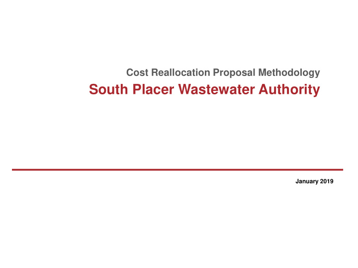 south placer wastewater authority