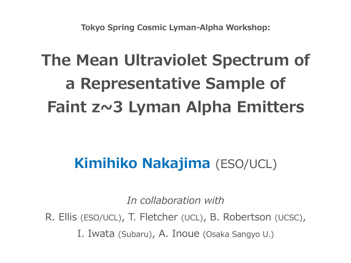 the mean ultraviolet spectrum of a representative sample