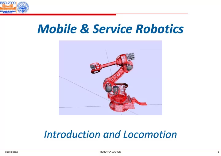 mobile service robotics mobile service robotics