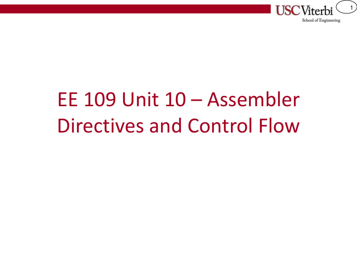 directives and control flow