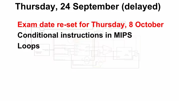 thursday 24 september delayed