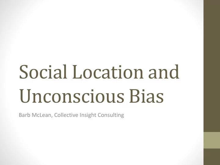 unconscious bias