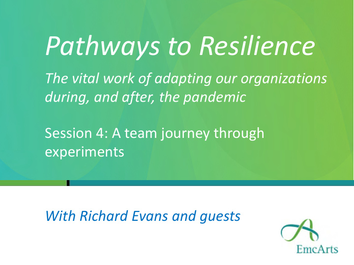 pathways to resilience