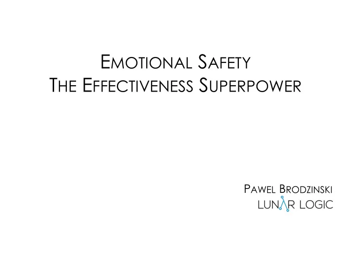 t he e ffectiveness s uperpower