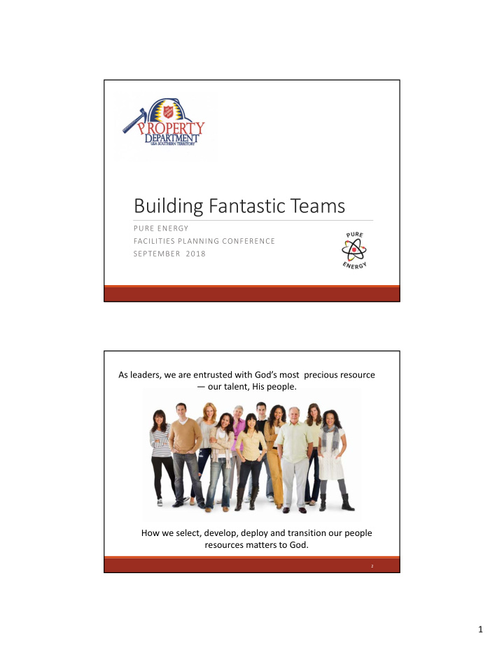 building fantastic teams