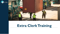 extra clerk training