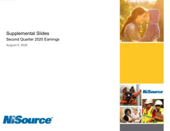 Supplemental Slides  Second Quarter 2020 Earnings  August 5, 2020  Forward-Looking Statements T his