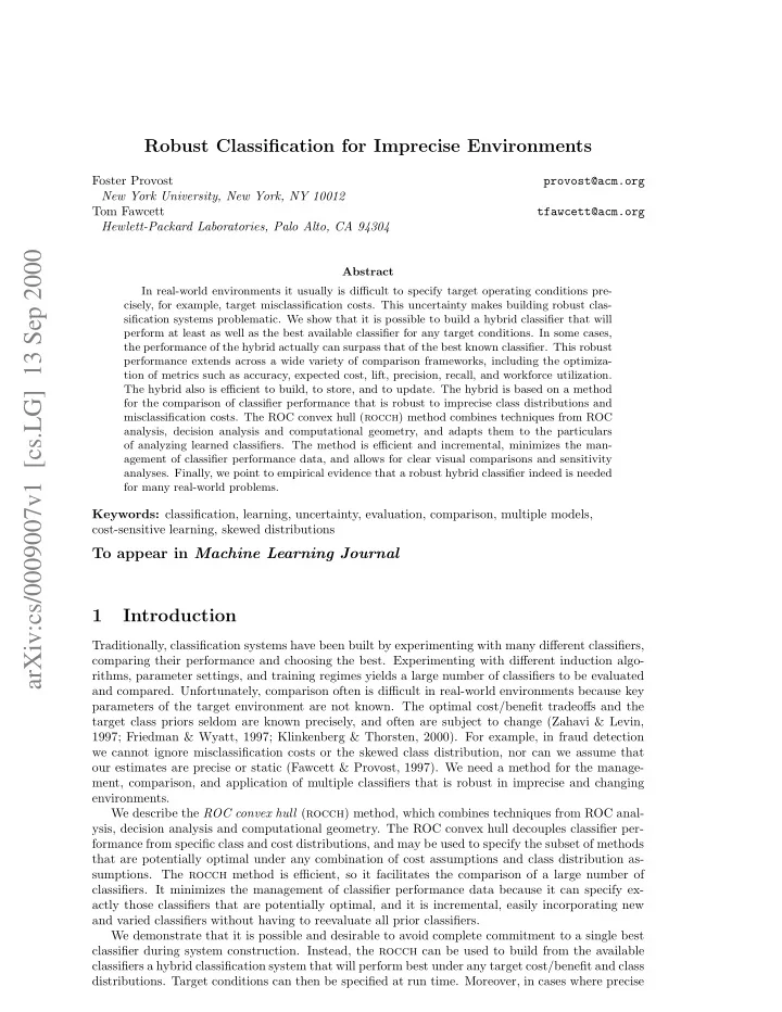 arxiv cs 0009007v1 cs lg 13 sep 2000