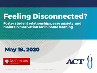 May  May 19,  19, 2020  2020  Research Scientist,  Counselor, McPherson  Social Worker, McPherson