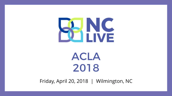 acla 2018