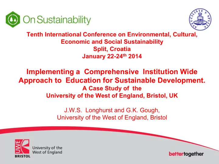 economic and social sustainability split croatia january