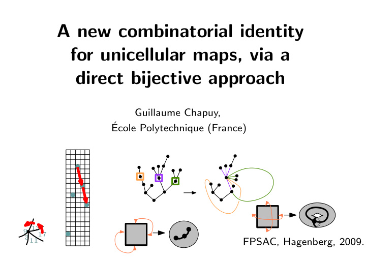 a new combinatorial identity for unicellular maps via a