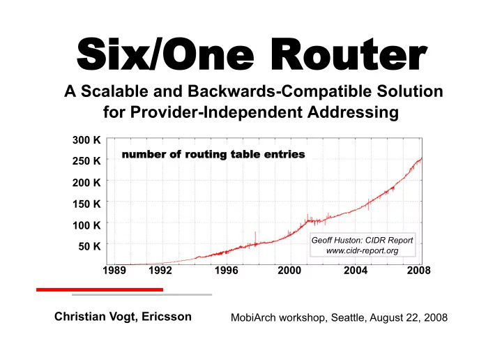 six one router six one router