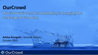 Equity Crowdfunding  Changing the world of innovation finance Dan Be nne tt  Ma na g ing  Dire c
