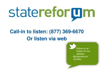 Call-in to listen: (877) 369-6670  Or listen via web  Follow us on  Twitter for live  updates: