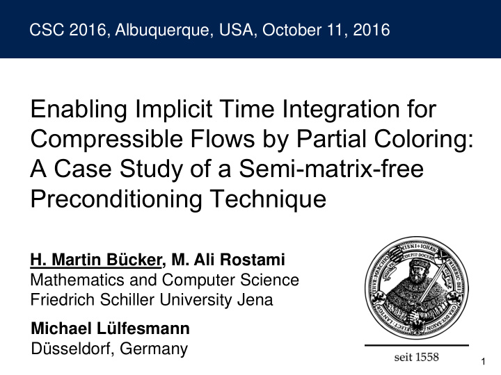 compressible flows by partial coloring