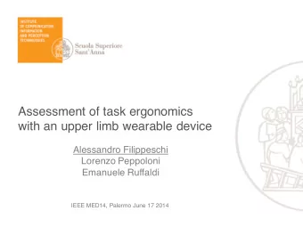 Assessment of task ergonomics  with an upper limb wearable device  Alessandro Filippeschi  Lorenzo