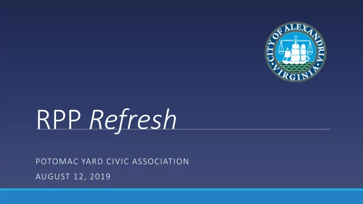 rpp refresh
