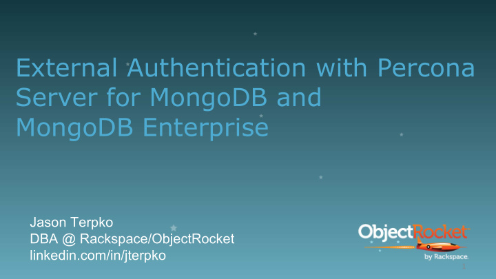 external authentication with percona server for mongodb