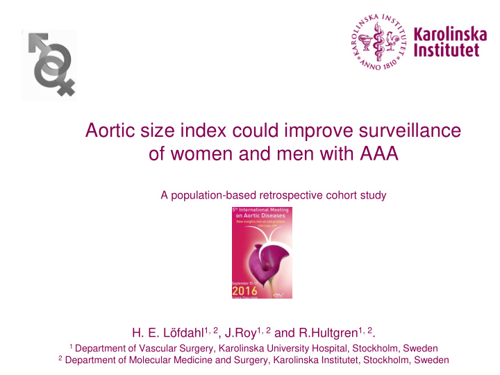 aortic size index could improve surveillance of women and