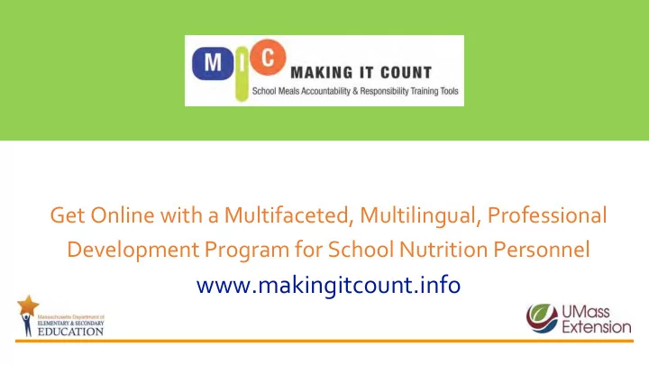 get online with a multifaceted multilingual professional
