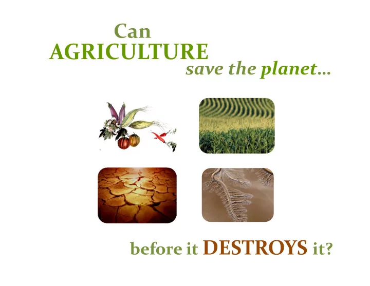 agriculture
