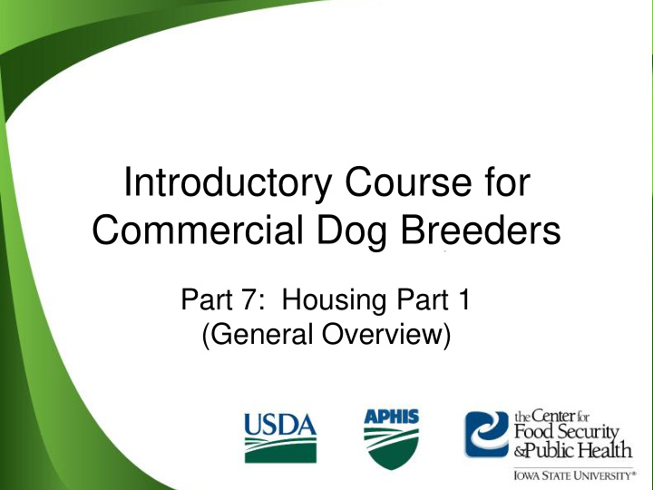 commercial dog breeders