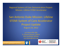 san antonio duke mission lifeline stemi system of care