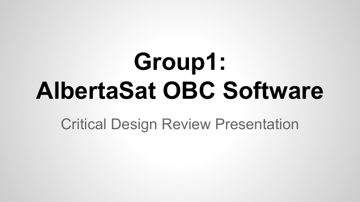 group1 albertasat obc software