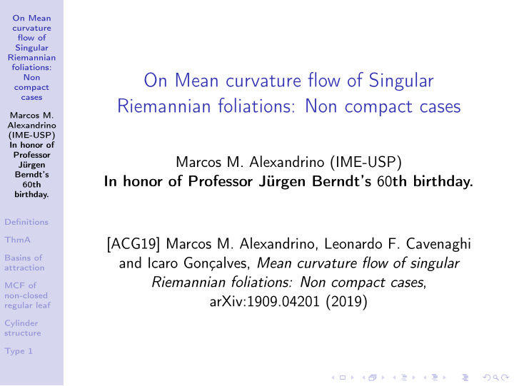 on mean curvature flow of singular