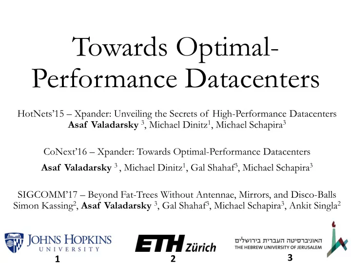 performance datacenters