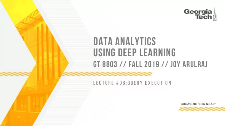 data analytics using deep learning