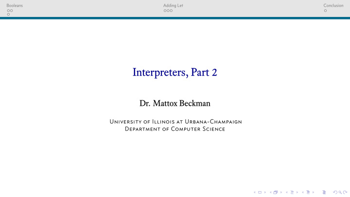 interpreters part 2