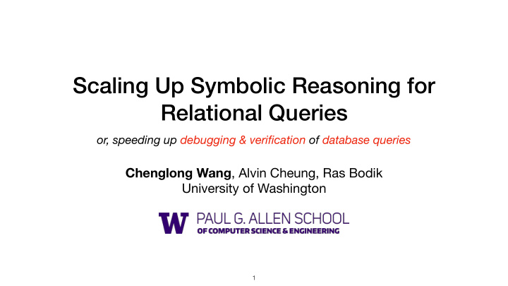 scaling up symbolic reasoning for relational queries