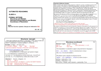 AUTOMATED REASONING  substantially simplifying the proofs. Also, when using refutation as a proof