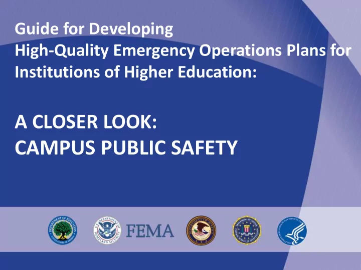 campus public safety welcome