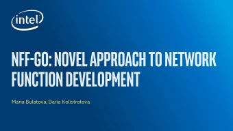 Maria Bulatova, Daria Kolistratova  Background Network Function (NF)  a component of a network