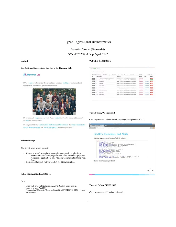 typed tagless final bioinformatics