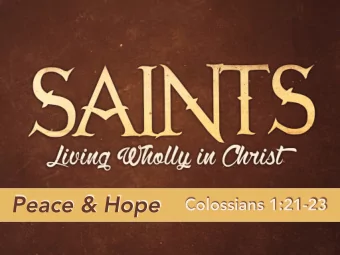 Peace &amp; Hope  Colossians 1:21-23  Outline  Christ Our Enemy (Colossians 1:21)  Christ Our