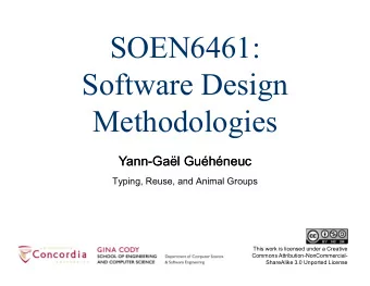 SOEN6461:  Software Design  Methodologies  Yann-Gal Guhneuc  Yann-Gal Guhneuc  Typing,