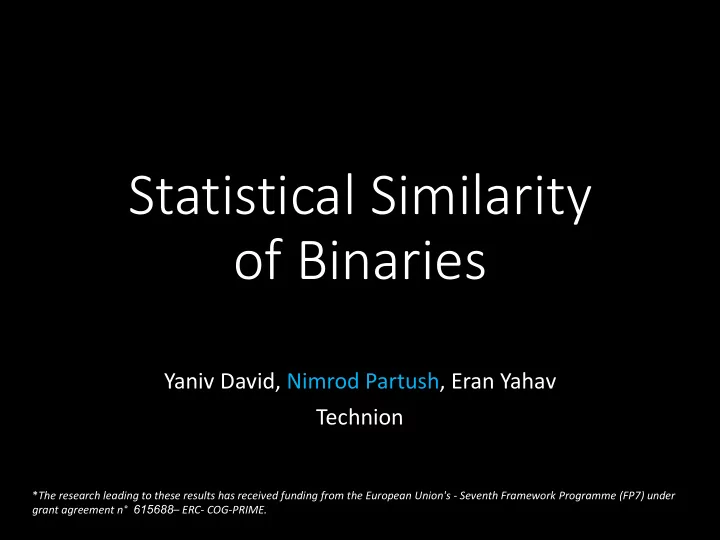 statistical similarity