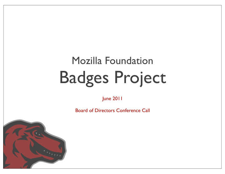 badges project