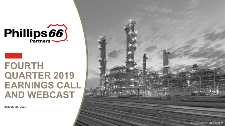 fourth quarter 2019 earnings call and webcast