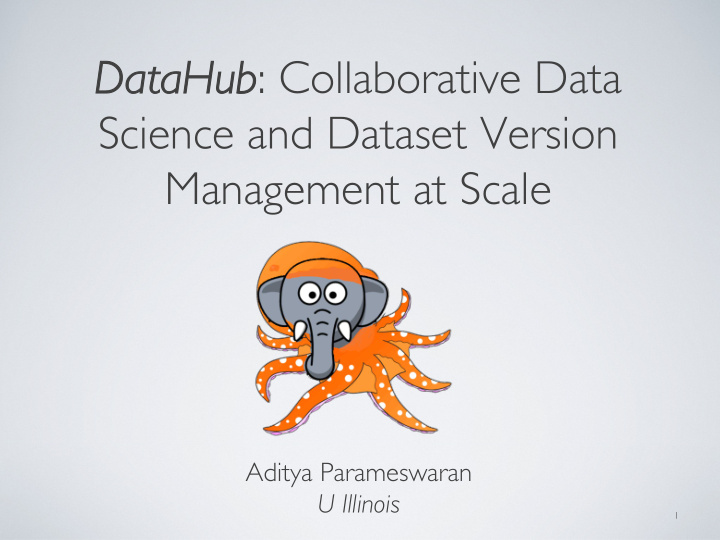 dat atah ahub ub collaborative data science and dataset