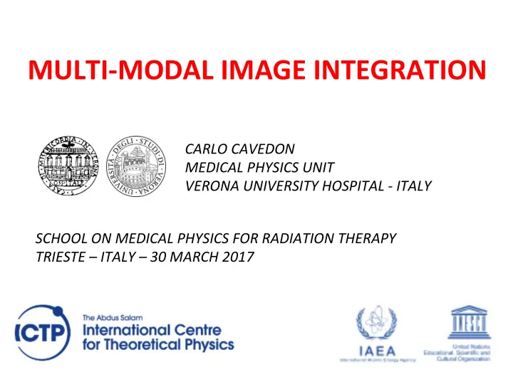 multi modal image integration