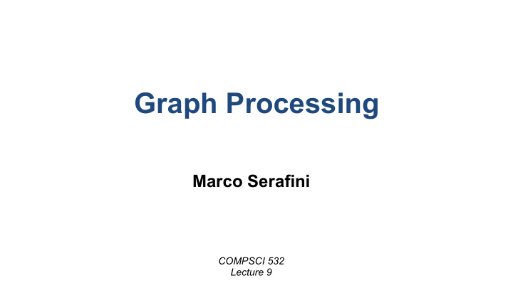 graph processing
