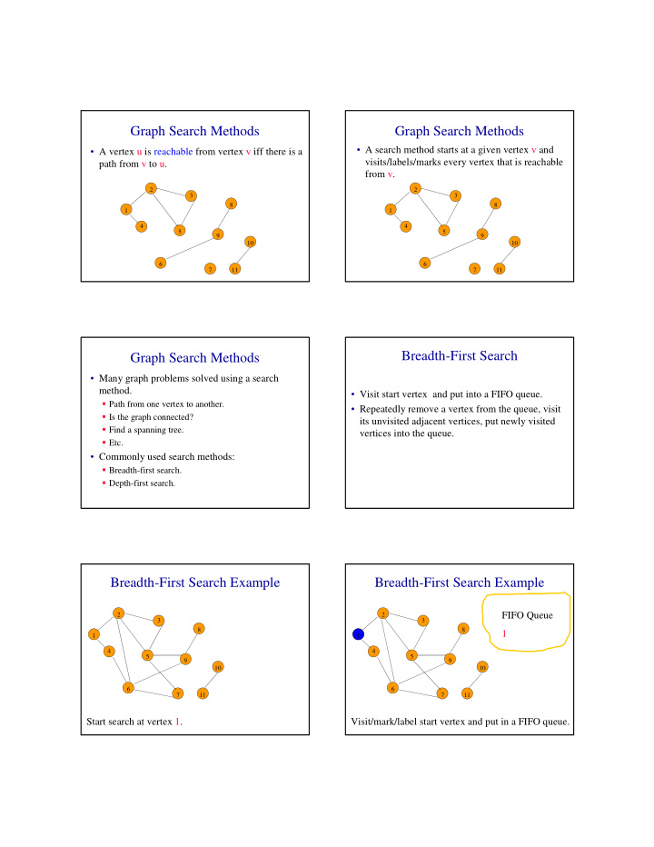 graph search methods graph search methods
