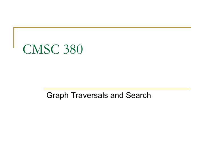 cmsc 380