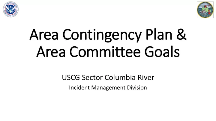 area contingency pla lan
