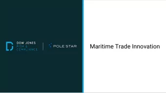 Maritime Trade Innovation  Simon Ring  Global Head of Financial Markets Compliance  Pole Star  Eric